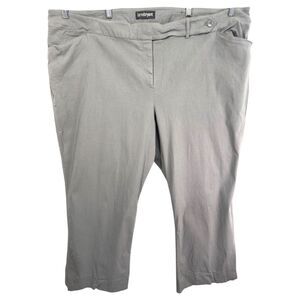 Lane Bryant Plus‎ Size 28 Dress Pants Gray Trousers Straight Career Professional
